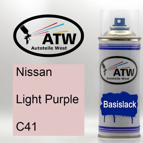 Nissan, Light Purple, C41: 400ml Sprühdose, von ATW Autoteile West.